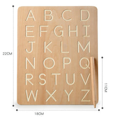 Wooden Tracing Alphabet Board