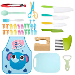 Wooden Kids Kitchen Cooking Set